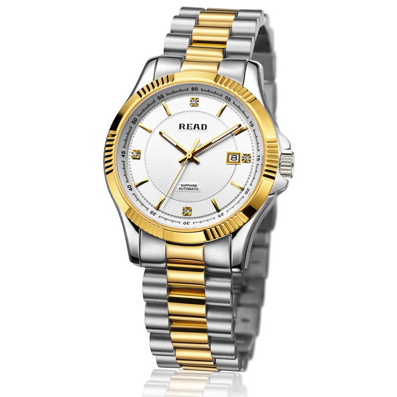 锐力(read)手表 皇家骑士系列全自动机械男表白面间金钢r8043g 自营