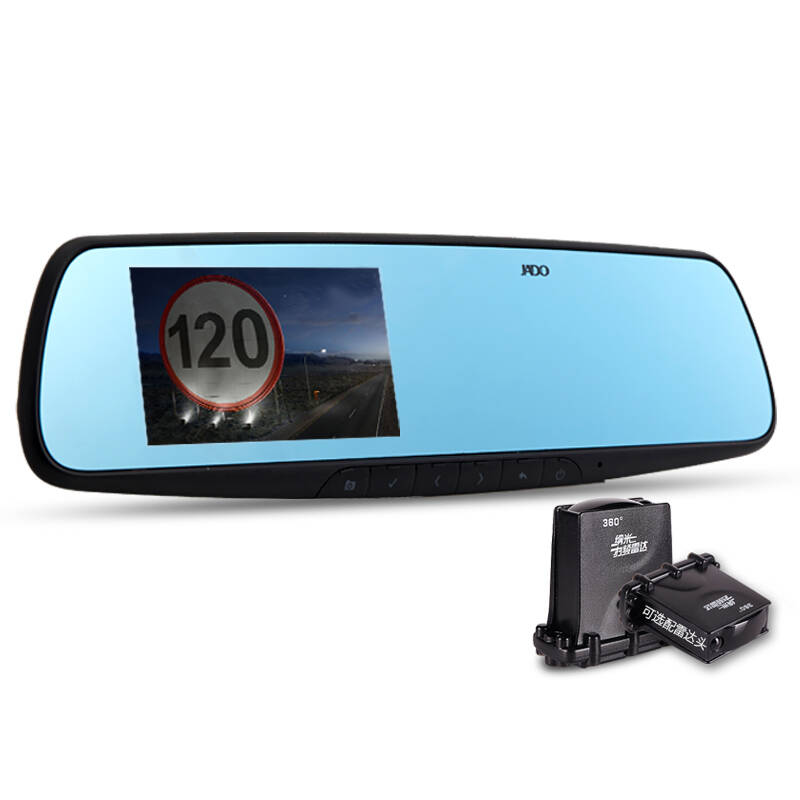 捷渡d630gd后视镜行车记录仪电子狗一体机1080p高清广角夜视防眩目