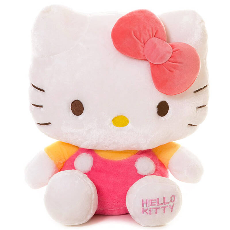hello kitty凯蒂猫 kt毛绒玩具公仔玩偶 布娃娃抱枕17寸经典坐式kt