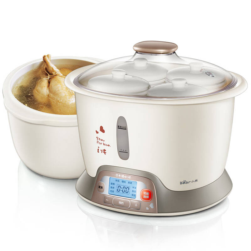 小熊(bear)ddz-1212 电炖锅 电炖盅 1锅5胆 3.2l - 京东