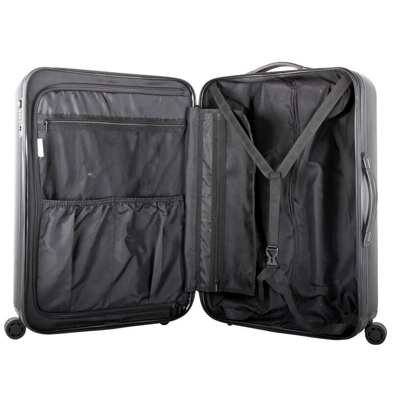 宾豪binhao拉杆箱 镜面拉丝 pc万向轮旅行箱男士女士行李箱 24英寸 99