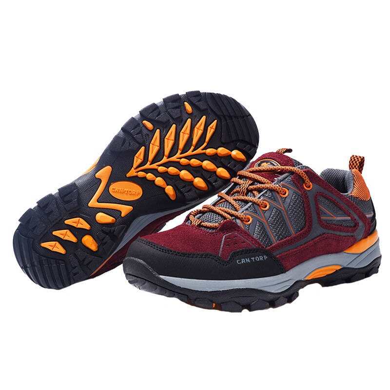 肯拓普(cantorp) 女士户外运动透气防滑耐磨徒步登山鞋 8531810006 酒
