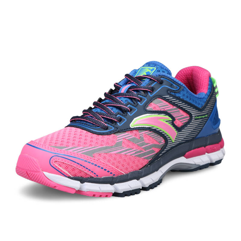 安踏女鞋 渐变色跑步鞋 耐磨防滑 反光logo经典款运动鞋 12545501