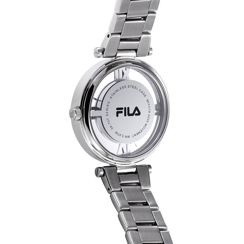 斐乐(fila)手表 时尚简约镂空钢带石英女表fll38-707-001