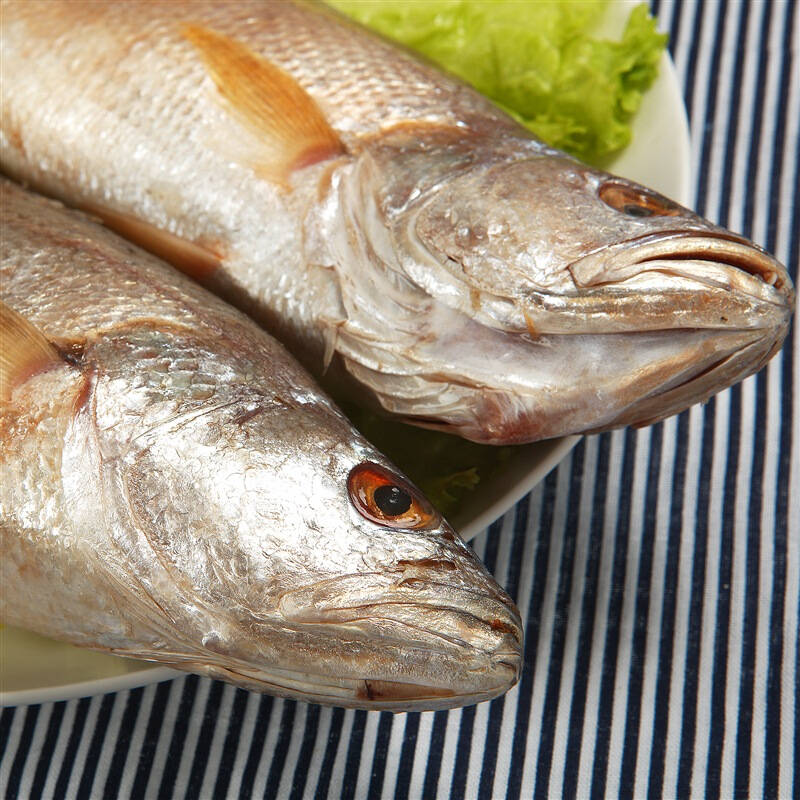 禧美 冷冻马达加斯加三牙黄鱼 900g 3-5条 袋装 自营海鲜水产