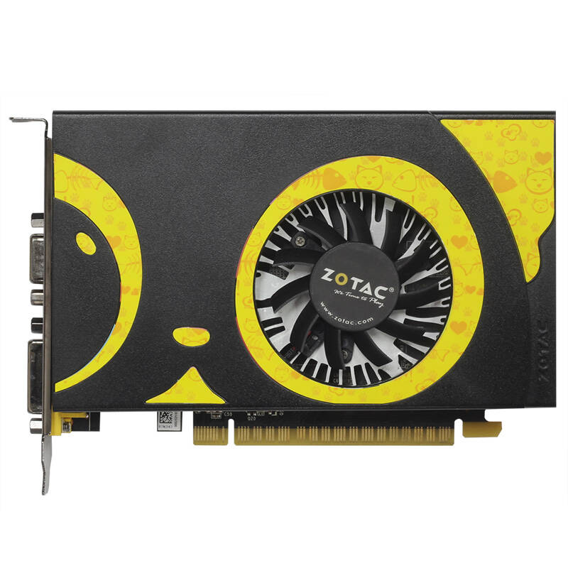 索泰(zotac)gt710-2gd3 喵星版 va 956/1600mhz 2g ddr3 pci-e 2.