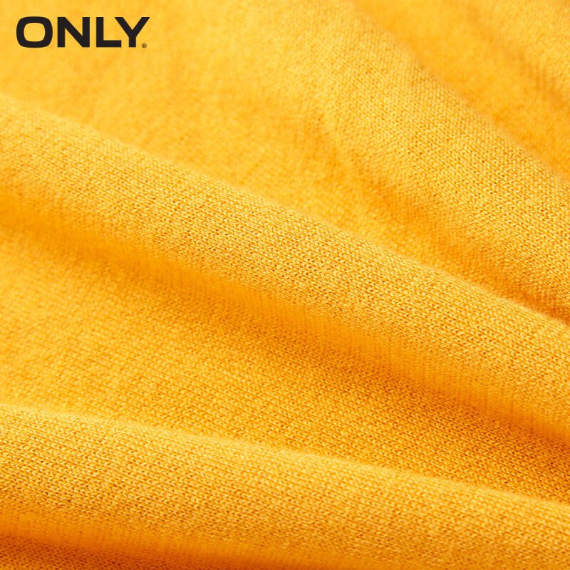 2016春装新品不规则下摆五分袖露肩针织连衣裙女l|116146013 053深黄