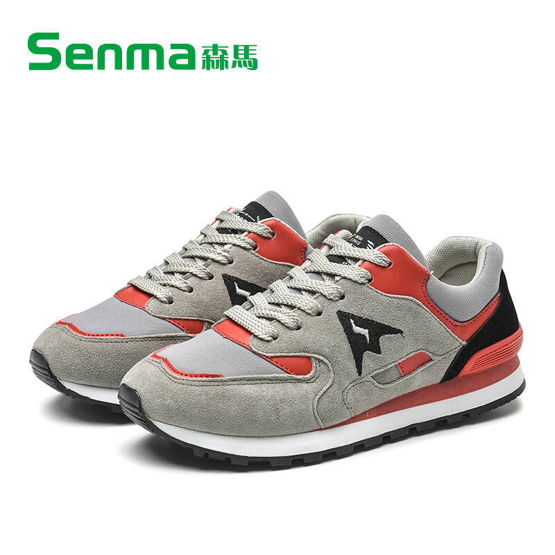 senma/森马2016春季新品情侣鞋男女运动休闲鞋拼色圆头板鞋拼色 女-玫