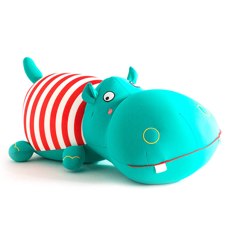 舒宠sheepet正版软体粒子公仔河希大号河马公仔办公靠枕抱非毛绒玩具