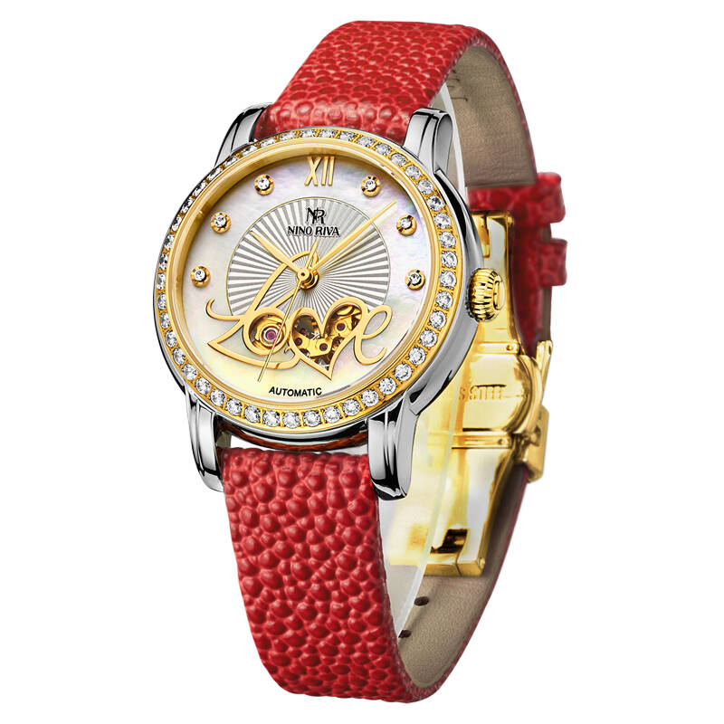 尼诺里拉(ninoriva)手表自动机械表女士手表防水皮带镂