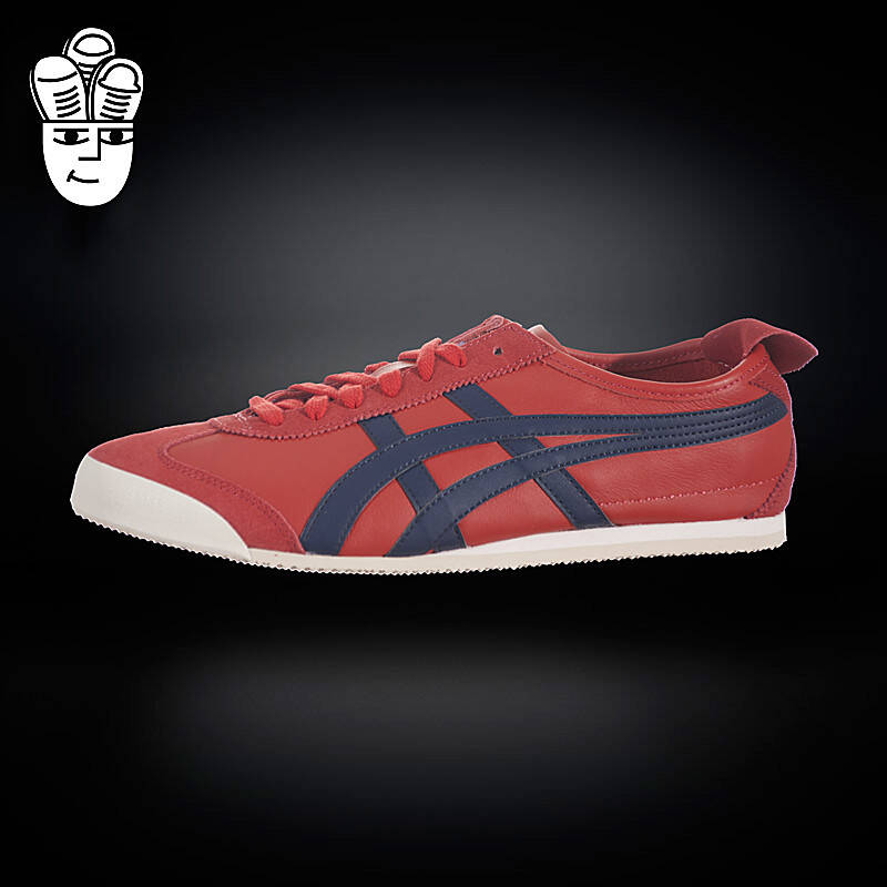 asics onitsuka tiger mexico 66 鬼冢虎經典男鞋 紅色休閒板鞋 hl7c2