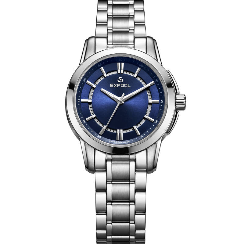 依保路(expool)石英表高端商务休闲女士手表 钢带时尚情侣腕表el82.