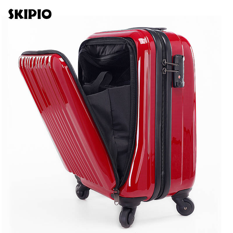 skipio日本品牌糖果色前袋盖商务时尚拉杆箱 旅行箱 电脑包袋 万向轮