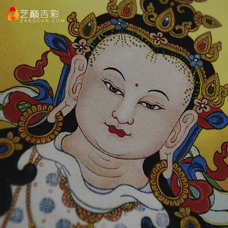 艺巅吉彩 尼泊尔棉布装裱 天然矿物颜料画心 金刚萨埵 唐卡 佛像 不