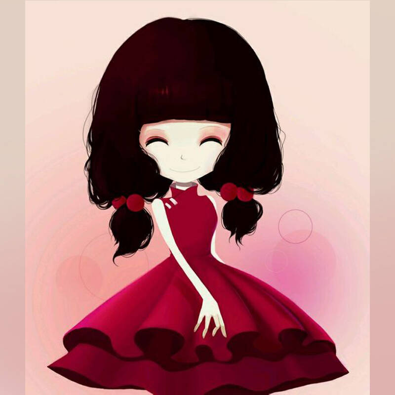 香香公主 方钻(满钻全贴)画布55*70(多送