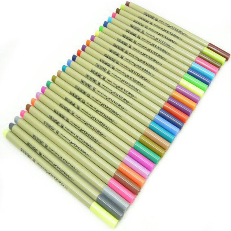 finecolour法卡勒手绘勾线笔 描图笔 0.4mm彩色针管笔 单支二 72#单支