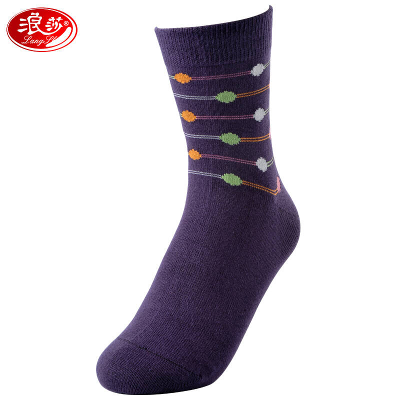 浪莎女士袜子精梳棉女袜 混色6双 均码