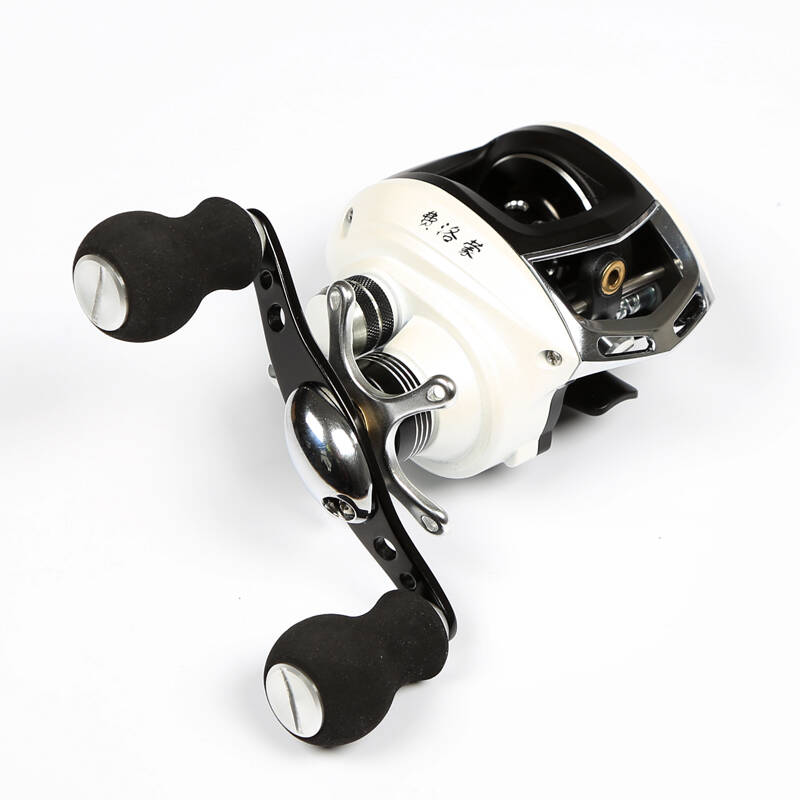 sspm费洛蒙14轴水滴轮防炸线磁力刹车全金属头渔轮路亚竿鼓轮 左手摇