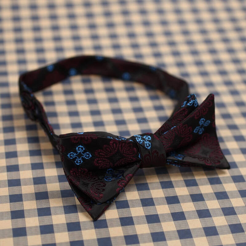 dan smith 男士涤丝复古花案系列领结/ 时尚百搭葫芦结 dba7b10-12
