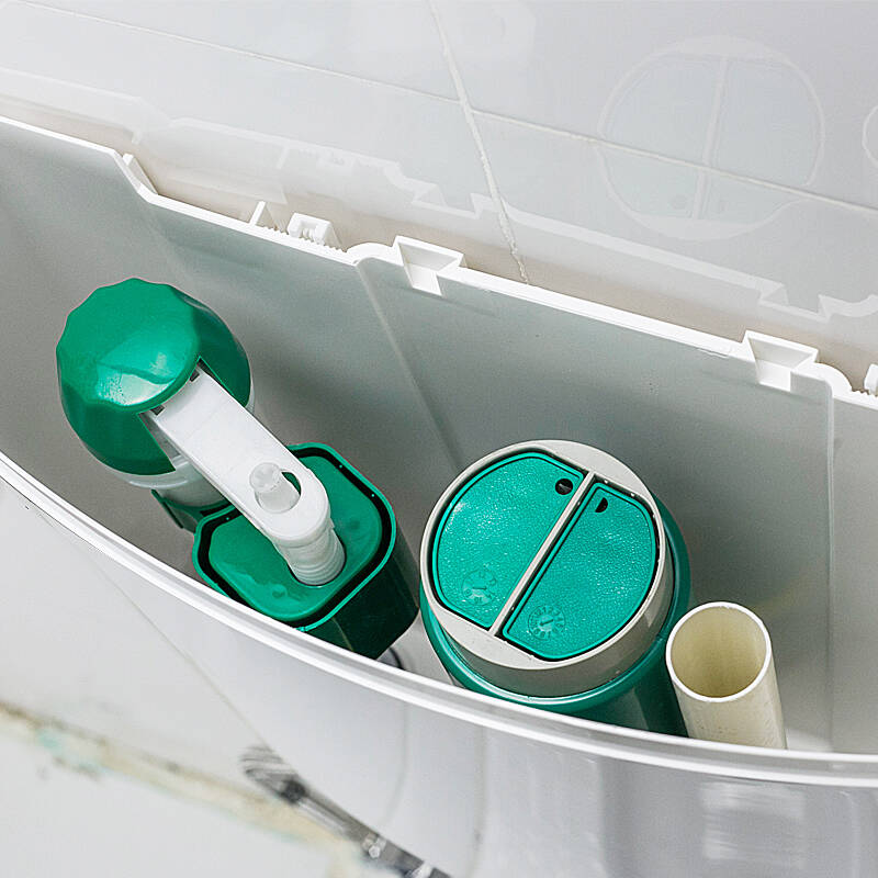 欧吉美 卫浴冲水箱 塑钢原料 双按厕所冲便器 蹲便器水箱 03 jd-03