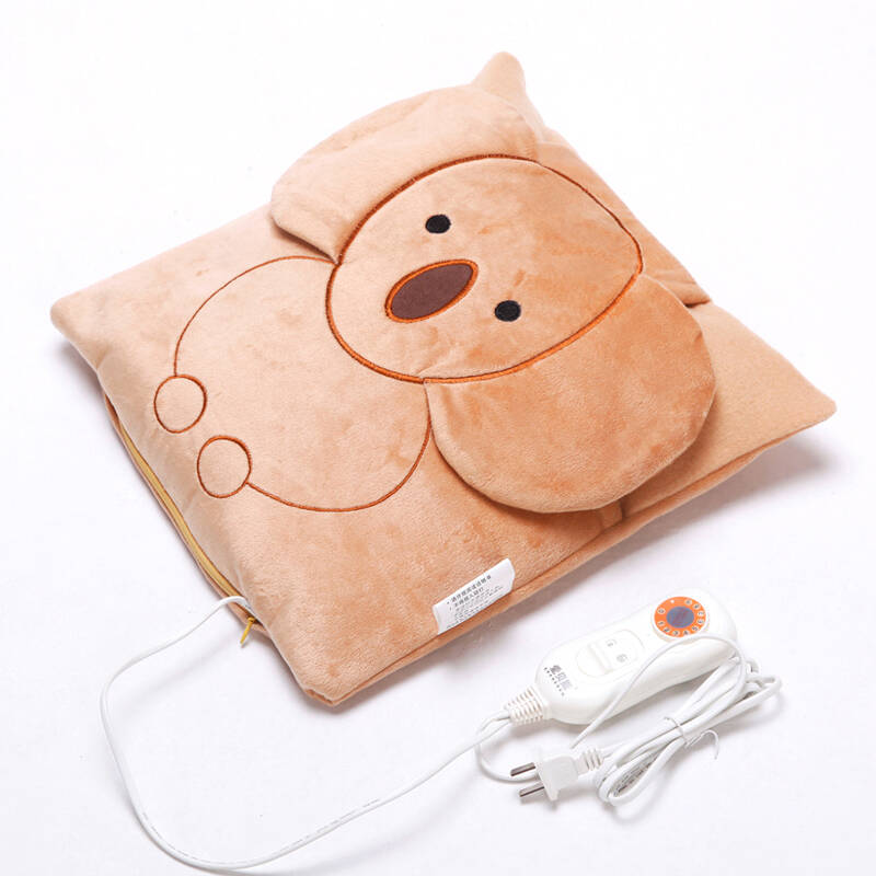抱枕暖手宝暖宝宝 毛绒可拆洗无水卡通加热靠垫创意抱枕