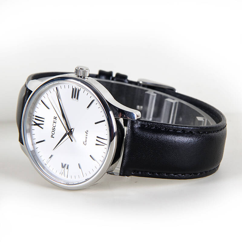 宝时捷poscer 男表石英男士手表原装进口机芯防水腕表50009/50010
