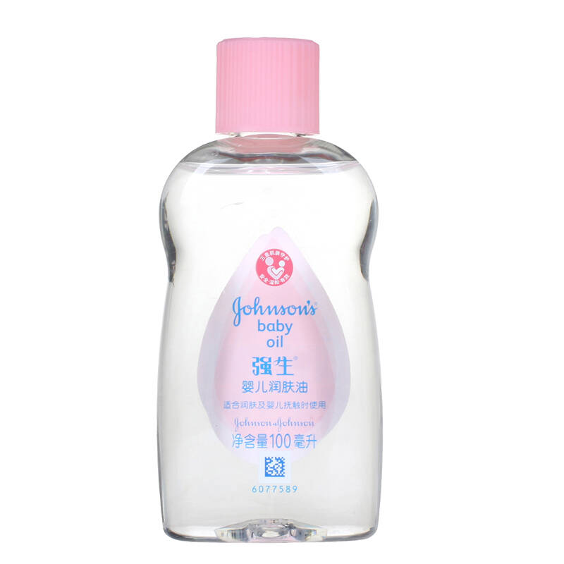 强生(johnson)婴儿润肤油100ml 宝宝按摩油 可抚触去头垢 优质矿物油