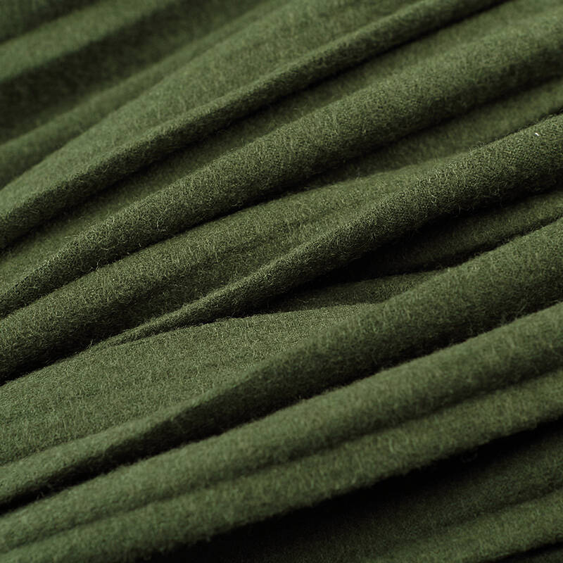 deer 2016春装新款女装怀旧风情斜纹印花半身裙 暗草绿/76 xl