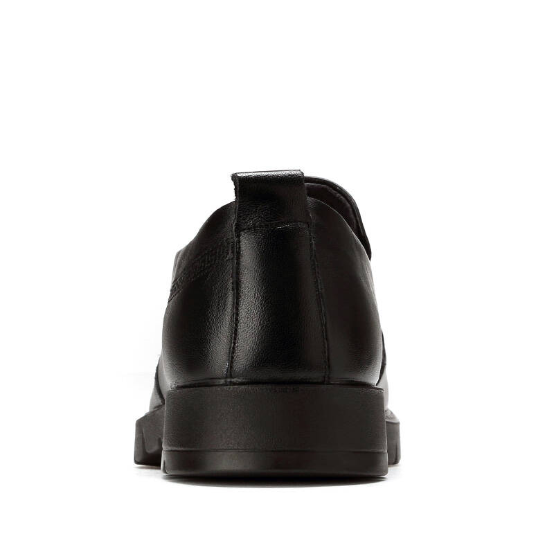 老人头秋季新款时尚商务休闲鞋套脚简约舒适男皮鞋 头层牛皮 320525