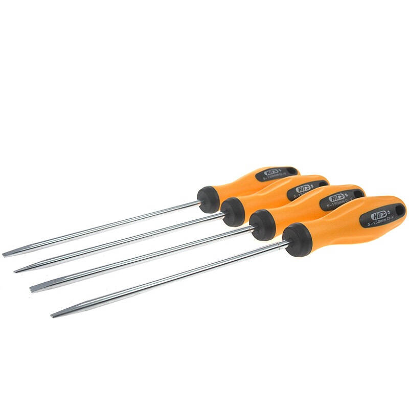 玺力(hit)sl6×40一字(菱形口)人体工程学大扭力胶柄 一字螺丝刀 起子