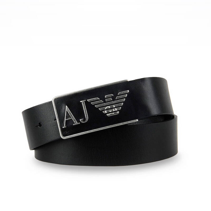 阿玛尼(armani) 时尚logo板扣男士皮带 06115r3112 黑色