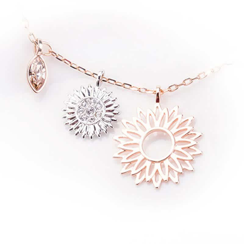 swarovski 施华洛世奇 duo sunflower双向日葵项链 5213245