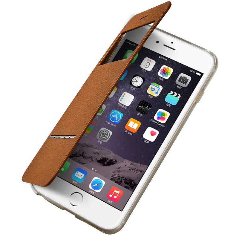labato 翻盖式真皮手机保护套 全包防摔外壳 适用于苹果iphone6/6s