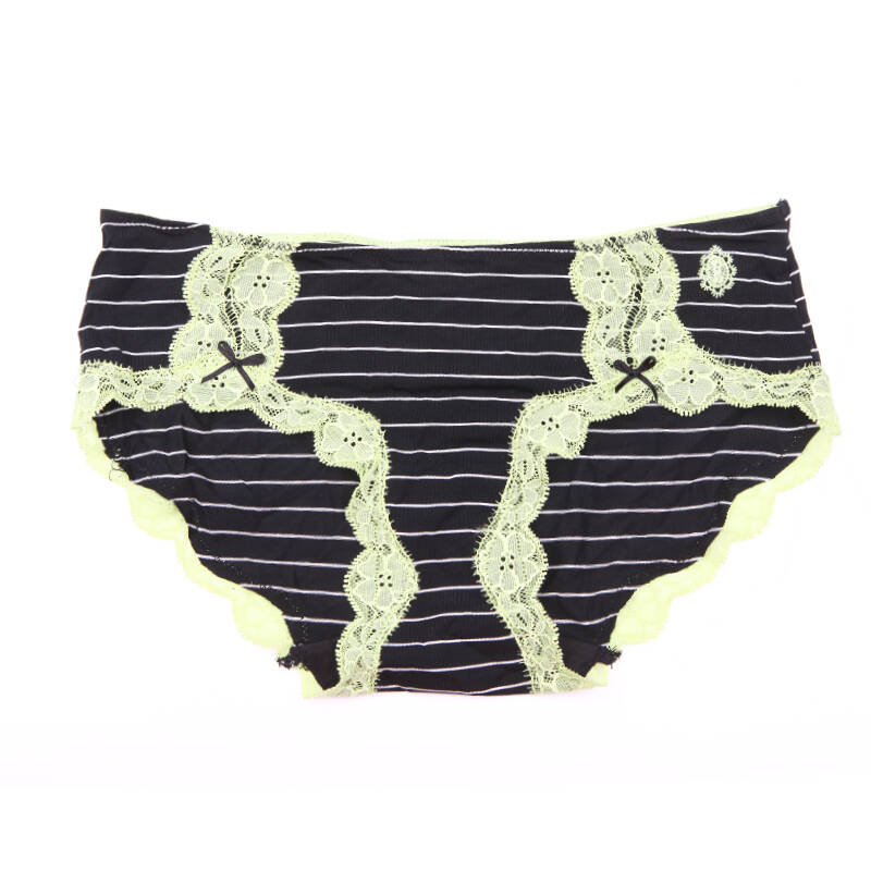 elle舒适条纹女士内裤1bx117 黑色 s