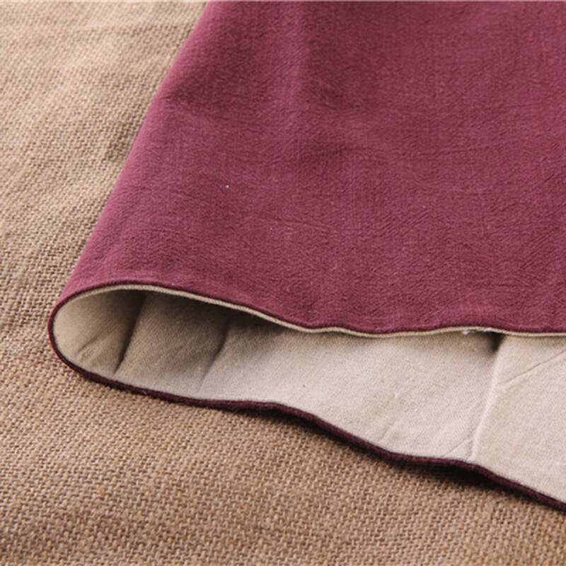 【盛虎堂旗舰店】手工布艺茶席 桌旗茶旗茶巾 麻布棉麻拼接茶具配件