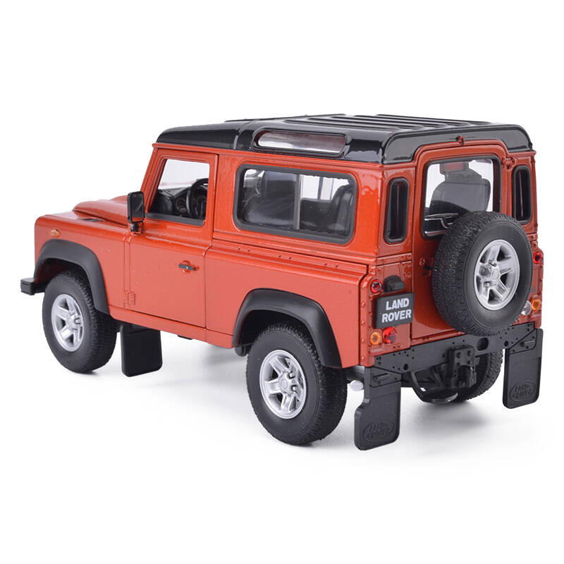 威利welly1:24路虎卫士金属合金汽车模型玩具车 棕色