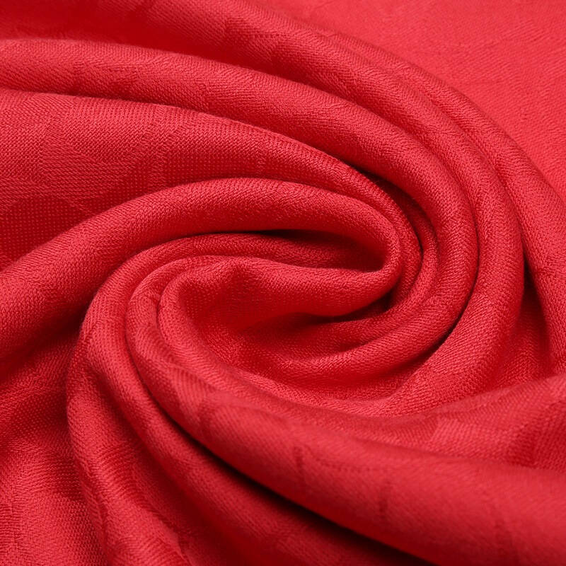 coach 蔻驰 女款c标志艳红色丝绵披肩围巾 77672