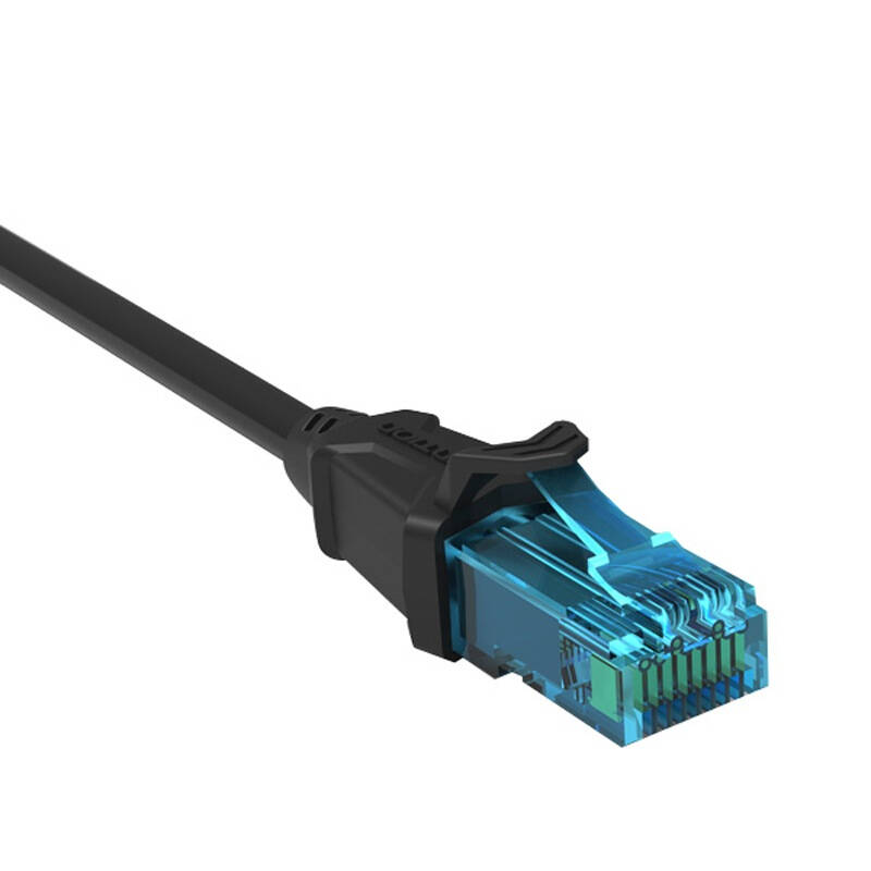 超五类网线千兆工程家装网络跳线优质水晶头 黑色 5米