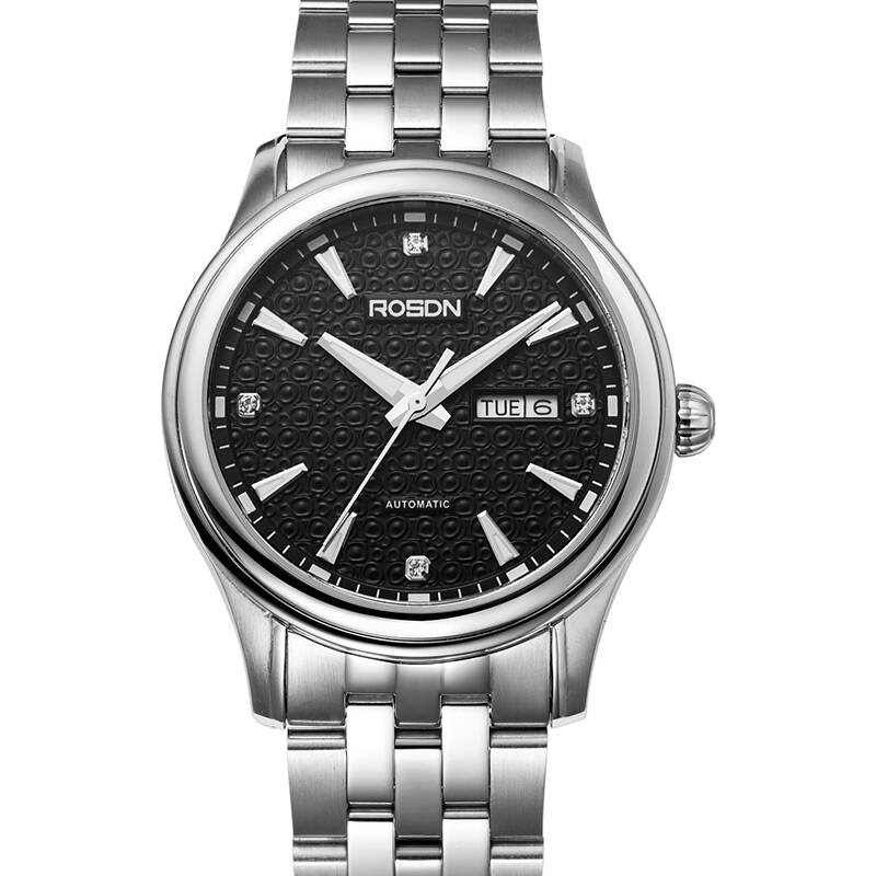 劳士顿(rosdn)男表全自动机械表2071 黑色 男款