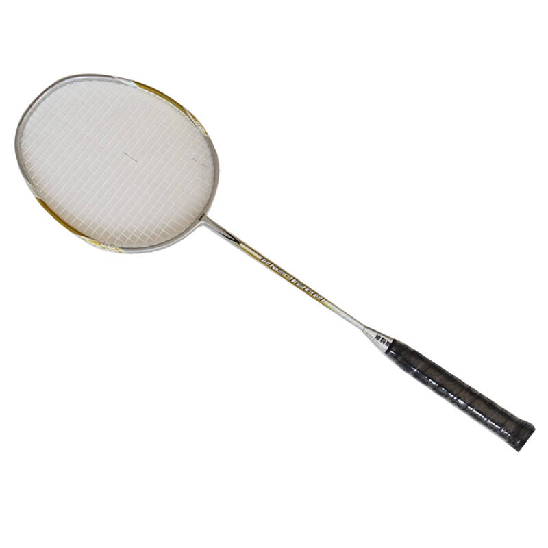 迪科斯 dks12601-602全碳素高档电镀羽毛球拍单支 训练比赛 金色