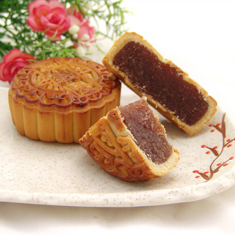 清真美食 梁义隆 手工中秋月饼香芋125克