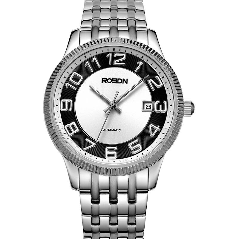 劳士顿(rosdn)全自动机械表男士手表2075手表男士机械表超强夜光防水