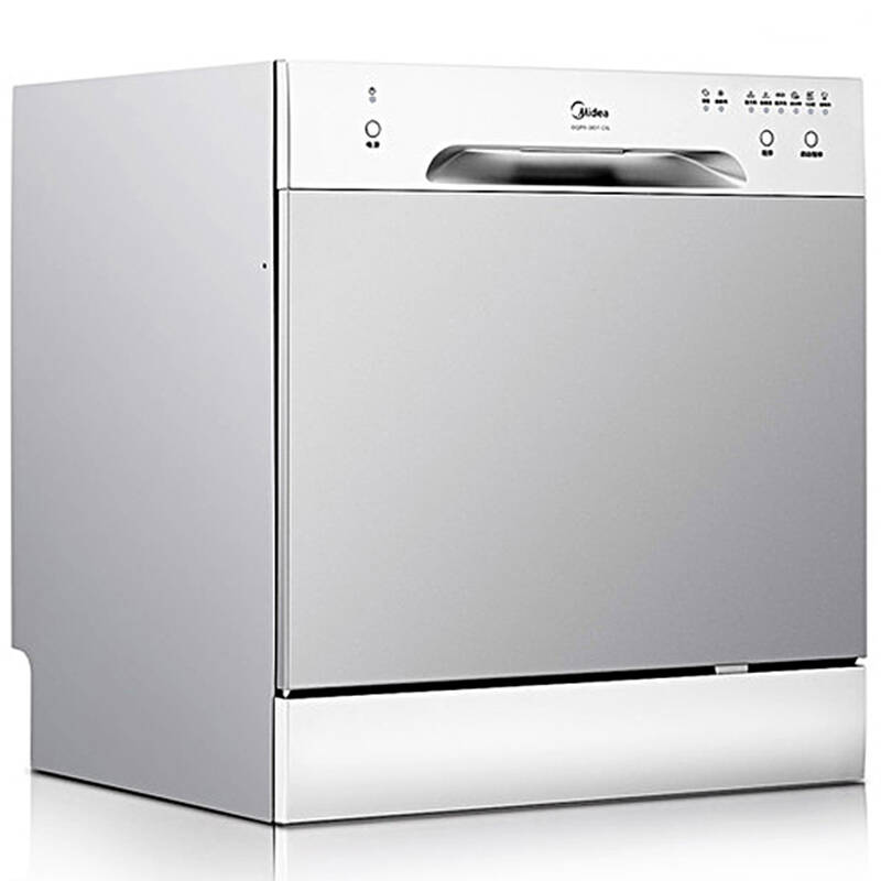 美的(midea)8套中式碗篮 全自动家用台嵌两用洗碗机 wqp8-3801-cn