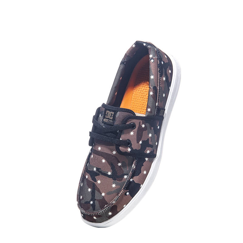 dc男士休闲鞋hampton sp休闲透气低帮舒适板鞋320223 米夹色花tdo 39