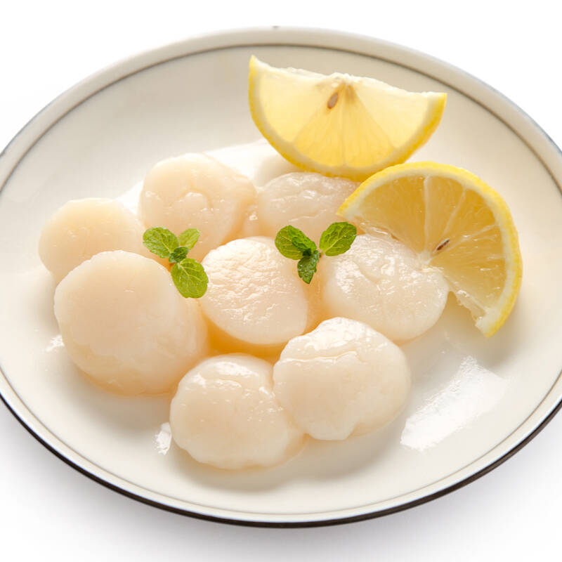 鲜佰客 加拿大冷冻鲜带子刺身 330g/袋 新鲜北极贝柱雪莲子