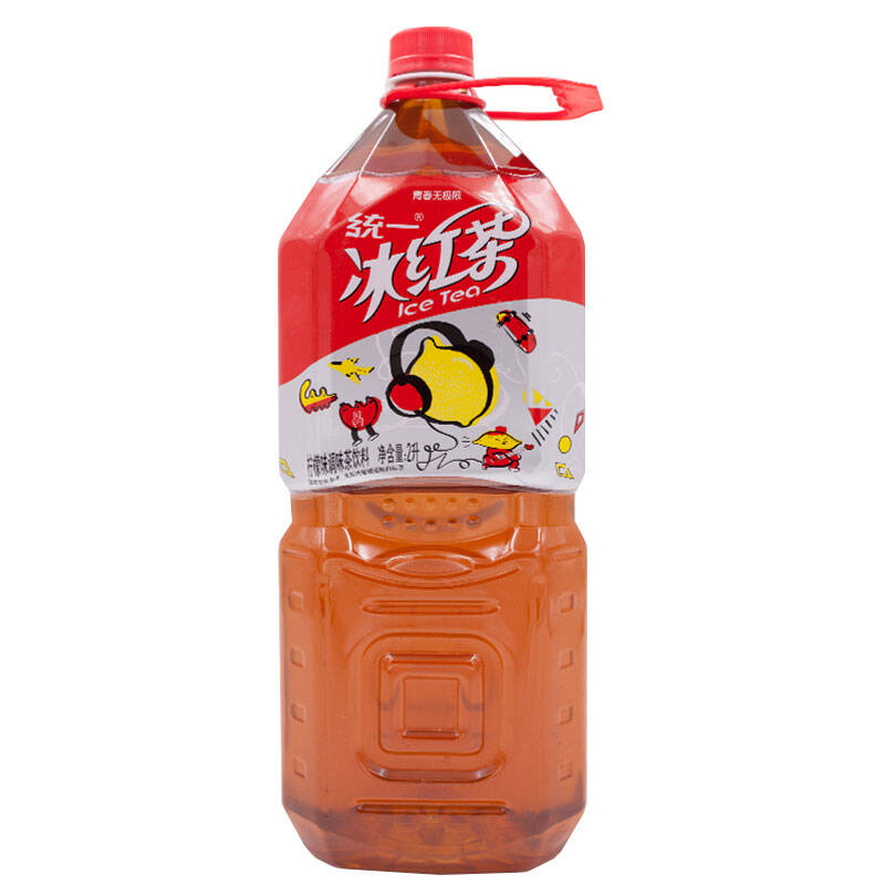 统一 冰红茶(柠檬味红茶饮料) 2l*6瓶 整箱装