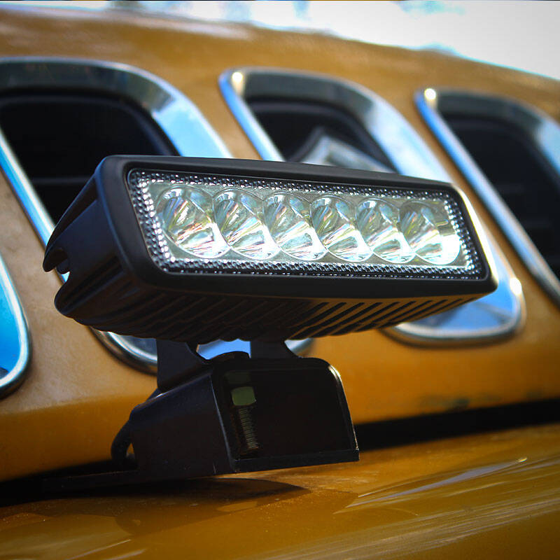 优玛汽车led射灯 越野车顶射灯 汽车改装车外射灯 前杠辅助灯 条形6颗