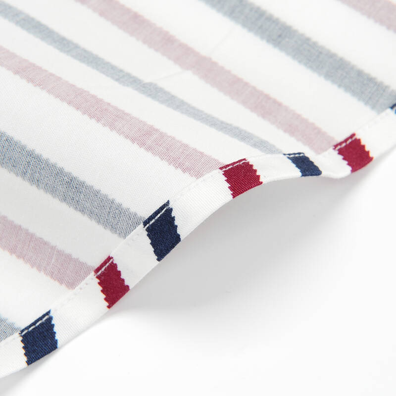 2016新款免烫衬衫男长袖条纹商务休闲修身衬衣男韩版 526943/红蓝条纹