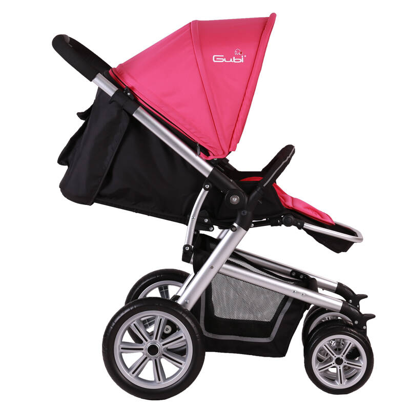 gubi咕比欧洲婴儿推车童车 轻便推车四轮充气婴儿车 坐躺两用宝宝推车
