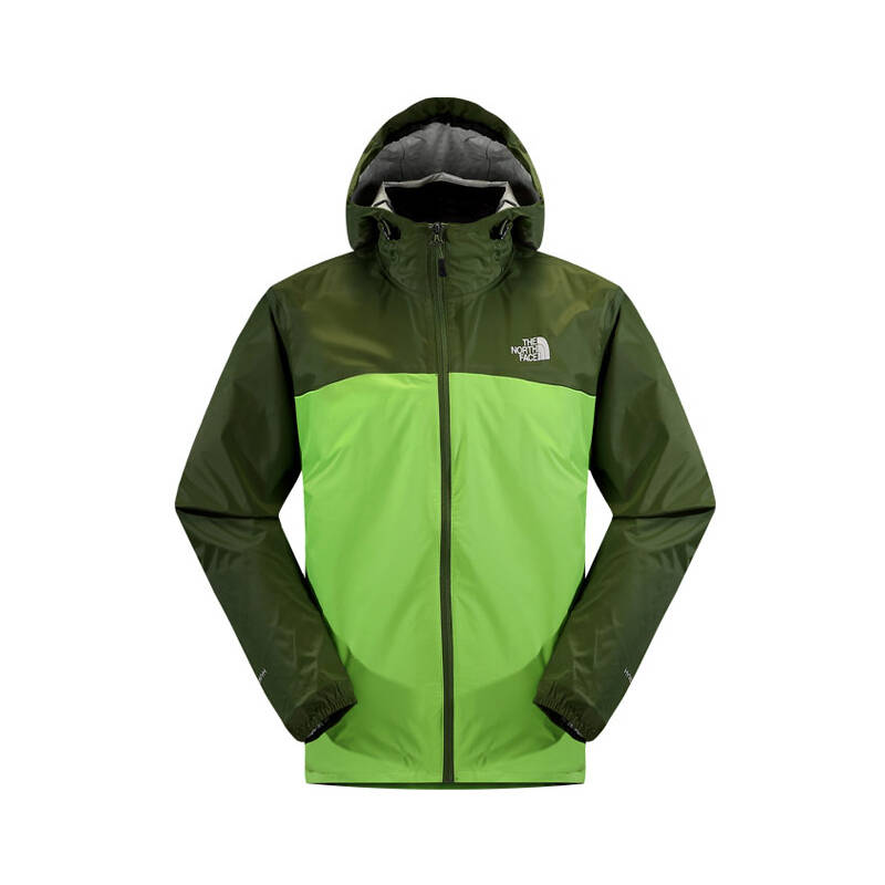 北面(the north face)男款单层冲锋衣a4v9 k8l绿色 m(170/84a)【图片